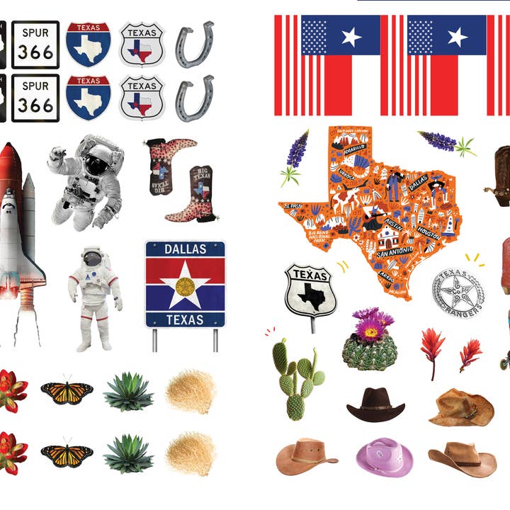 Sourcebooks - Wholesale Sticker - 500 Stickers: Texas3