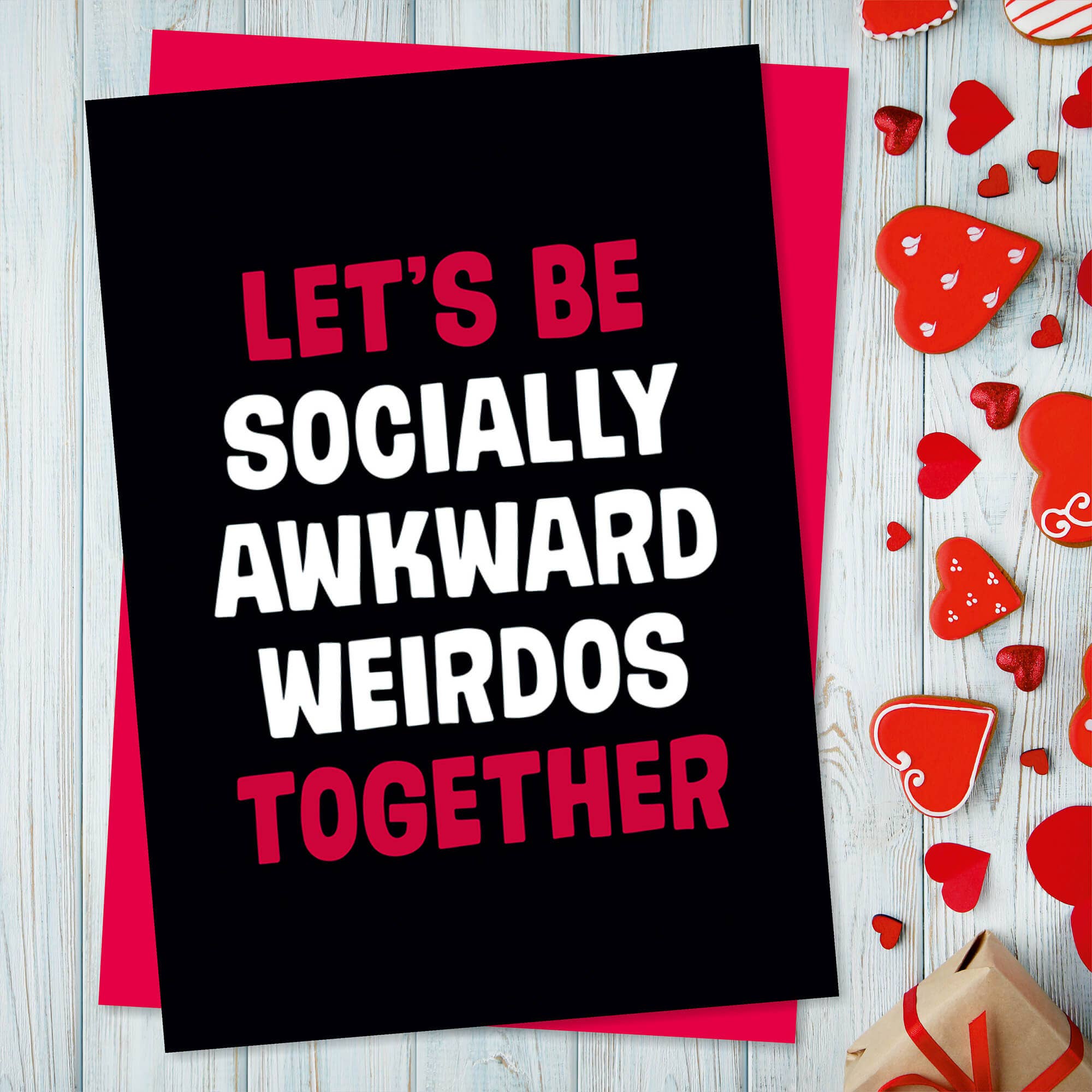 Dean Morris Cards - Venta al por mayor Tarjetas de San Valentín - Tarjeta de felicitación de San Valentín Socially Awkward Weirdos1