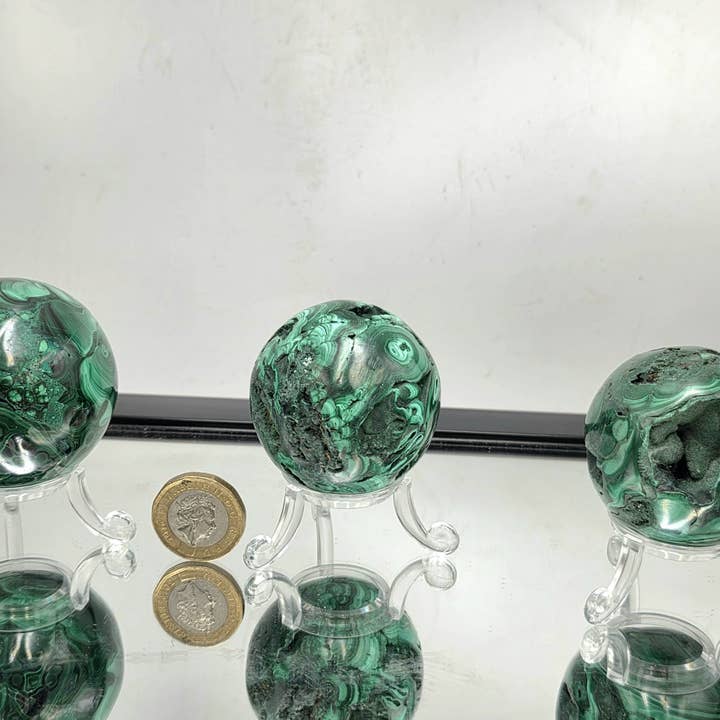 Malachite Crystal Sphere 5cm for wholesale by Distinction Crystals