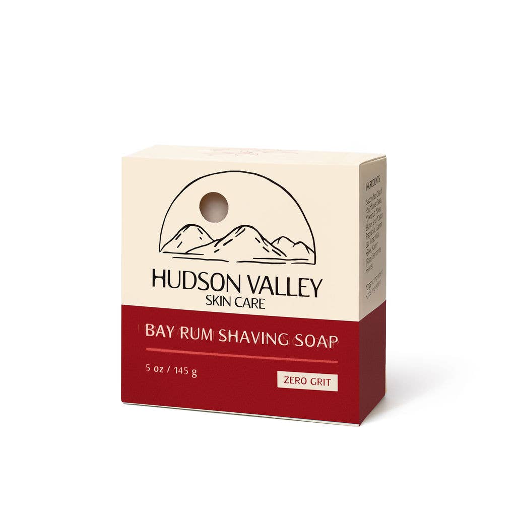Hudson Valley Skin Care - Wholesale Shave Soap - Bay Rum Natural Shaving Bar Soap5