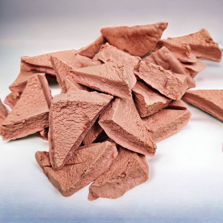 Freeze Dried Strawberry Ice Cream pieces 30g for wholesale by Sci-fi Foods