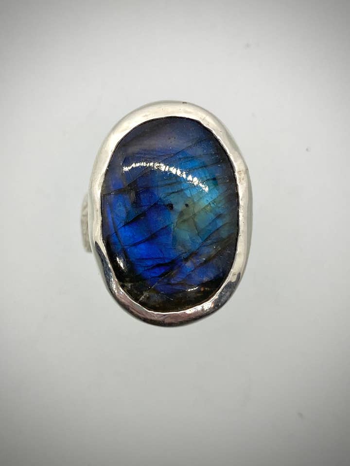 Sterling- och labradoritring för wholesale av Morgan McGeehan Designs