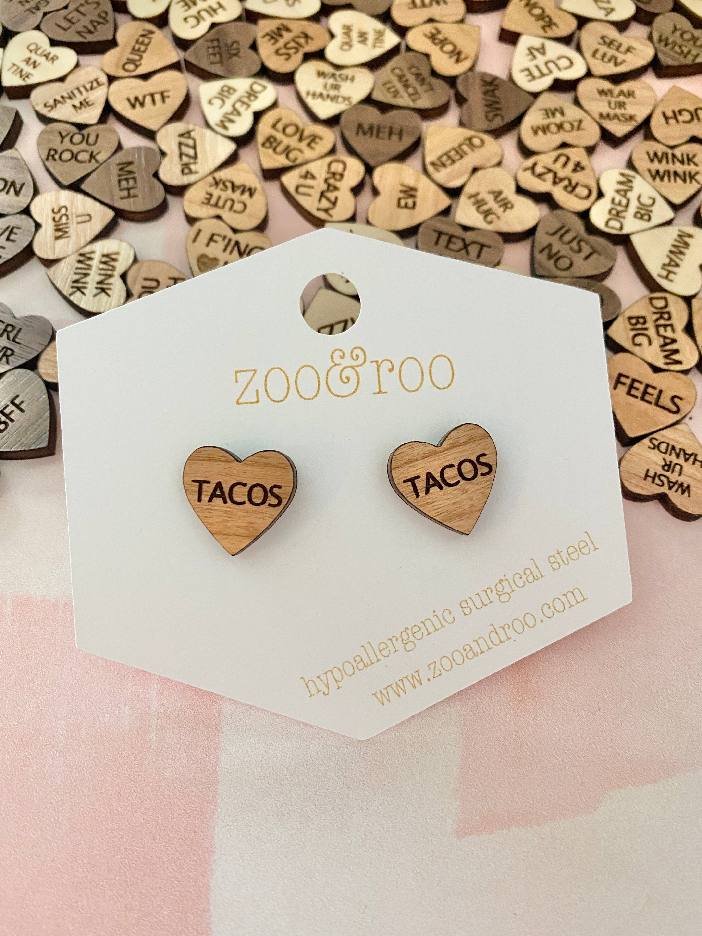 zoo&roo - Wholesale Jewelry Set - Set of 36 Conversation Heart Studs | Valentines Day earrings8