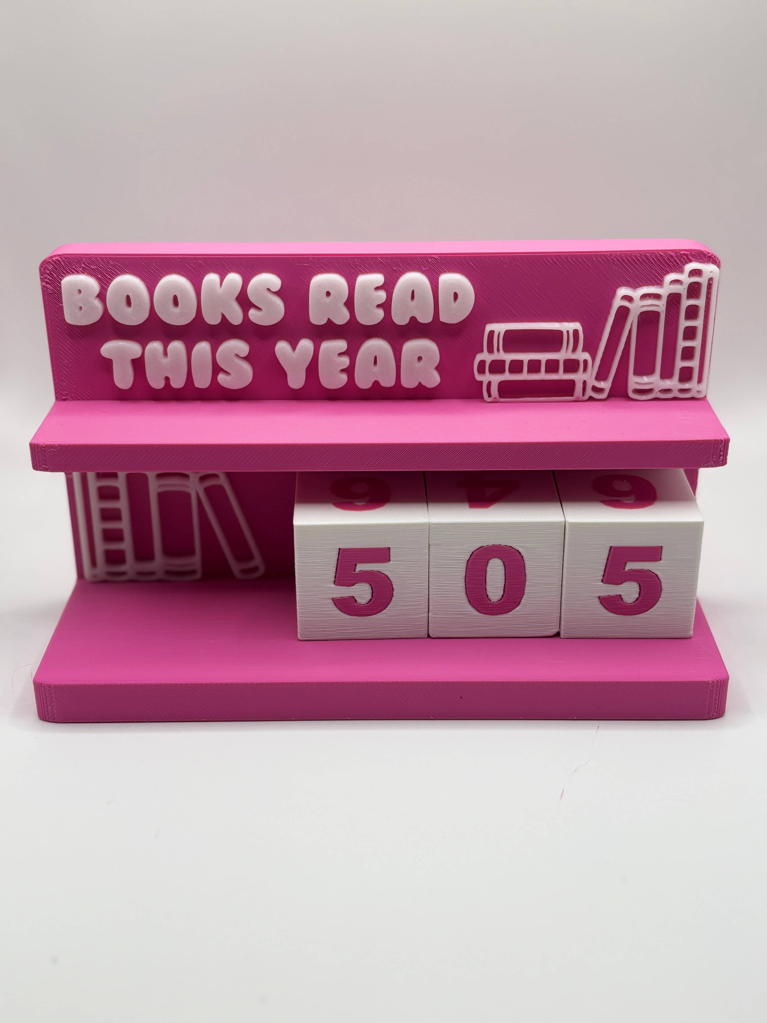 Stella Cake Creations - Wholesale Desk/Tabletop Sign - Book Counter Sign with Numbers 5