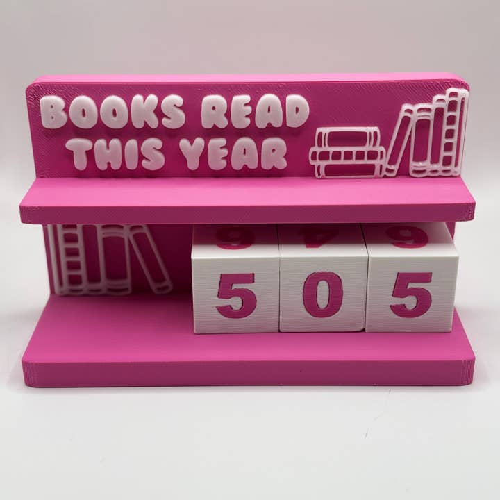 Stella Cake Creations - Wholesale Desk/Tabletop Sign - Book Counter Sign with Numbers 5