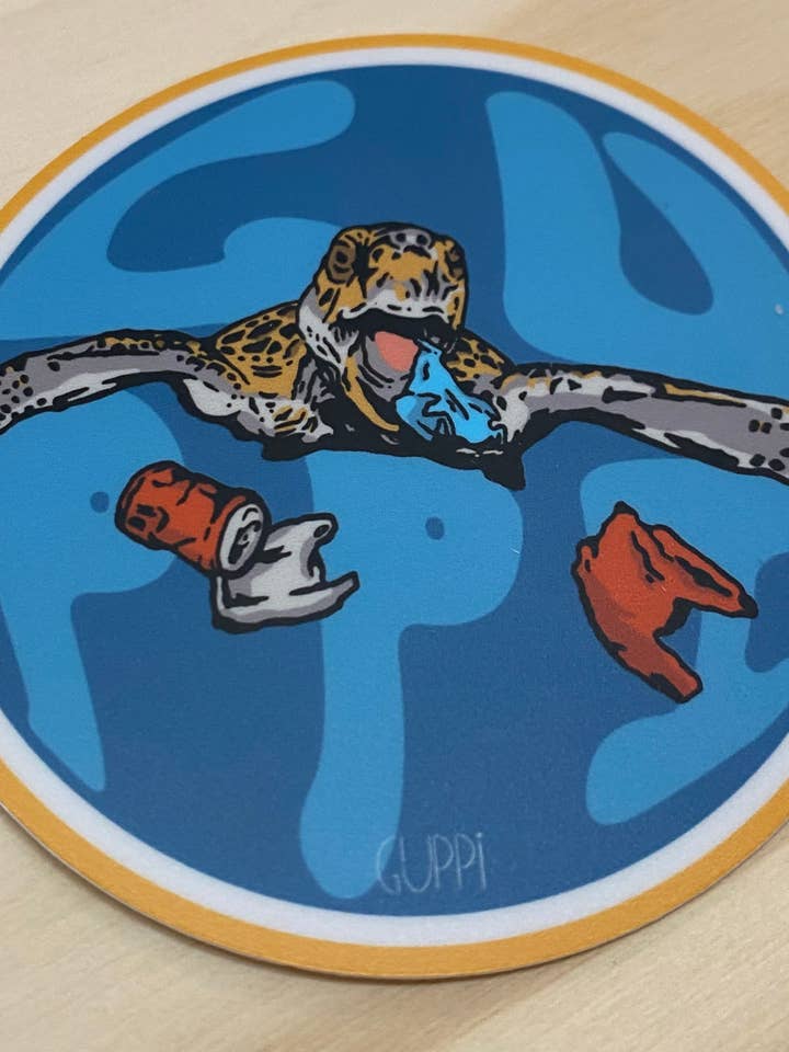 Turtle Sticker for wholesale by Guppi
