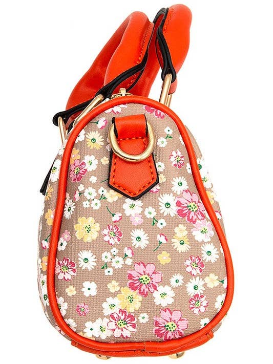 Blommig Print Mini Satchel Väska för wholesale av Andrea Bijoux
