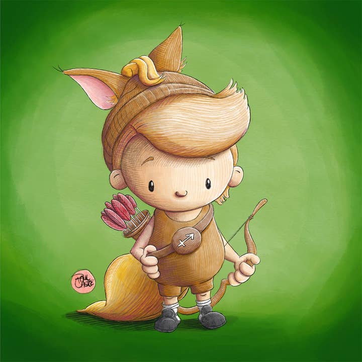 Sagittarius - Art Print for wholesale by Paul Castle Studio