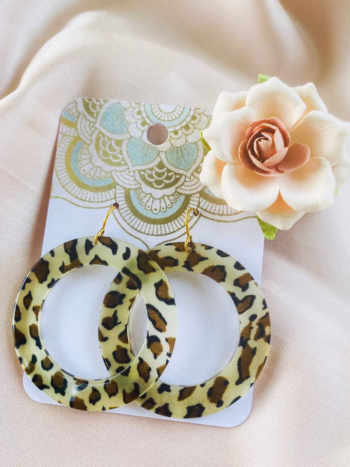 Boho Acrylic Earrings 5 for wholesale by Autumn Rose Designs