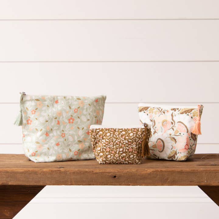 Travel Bags - Asstd Floral Patterns (Pk/03 Ast) for wholesale by Audrey's Home & Gift