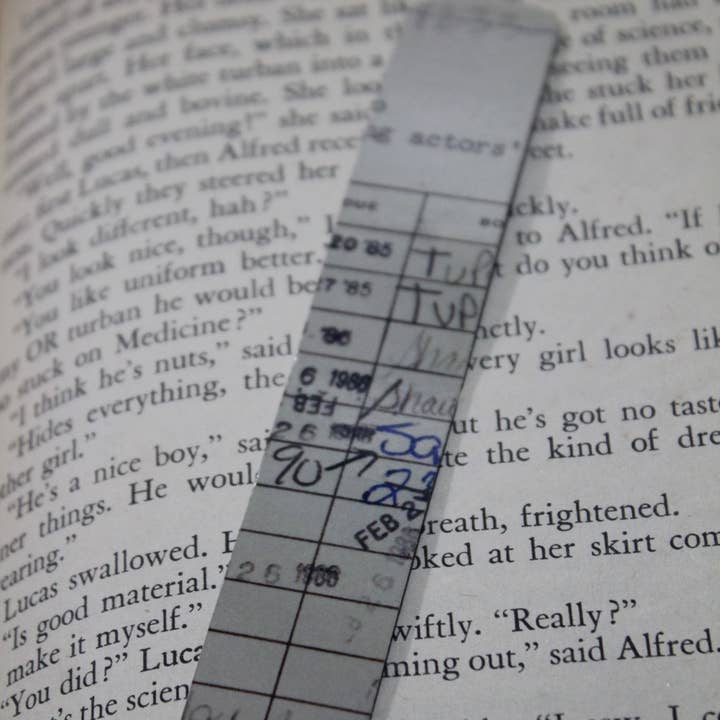 Raven Design - Wholesale Bookmark - Vintage Library Card // Magnet Fold Bookmark 1