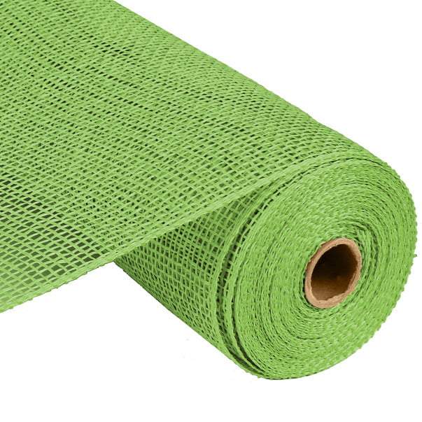 Trendy tree - Wholesale Ribbon - Gift Wrapping - 10" Poly Burlap Mesh Lime Green RP810033