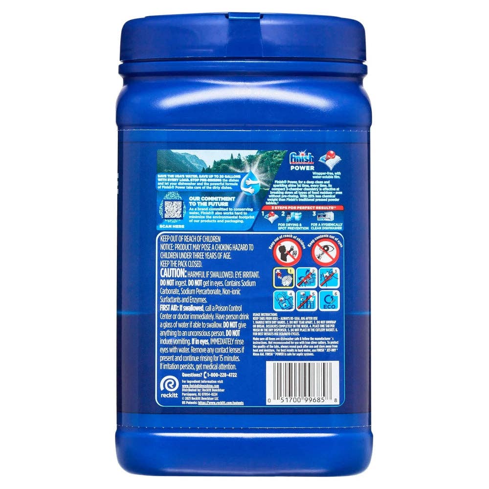 First Choice Buying - Wholesale Dishwasher Tablets - Finish Power Dishwasher Detergent Powerball, 84 Tabs1