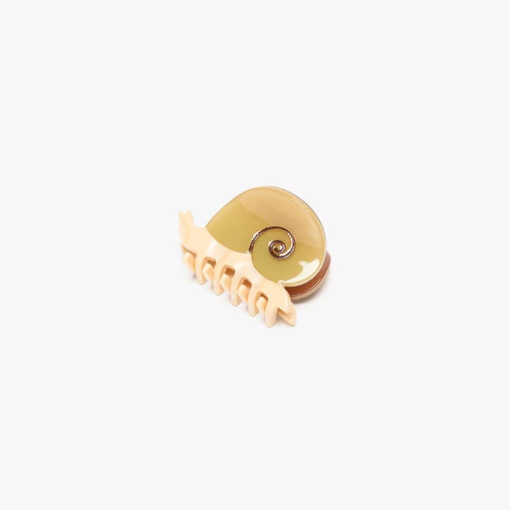 WINONA IRENE - Wholesale Hair Clip - Women's - Mini Snail Hair Claw Clip Accessory in Sand Acetate