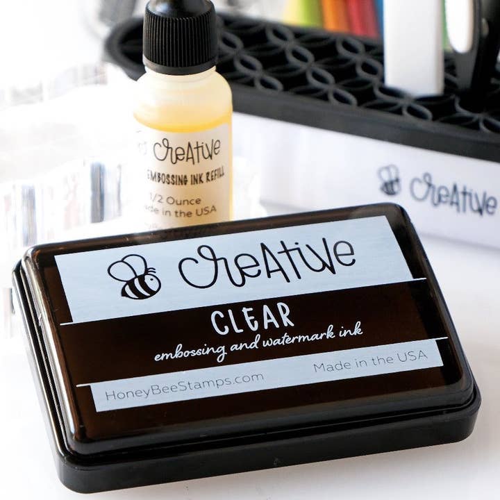 Almofada de Tinta Bee Creative - Tinta Transparente para Relevo e Marca d'Água por atacado de Honey Bee Stamps