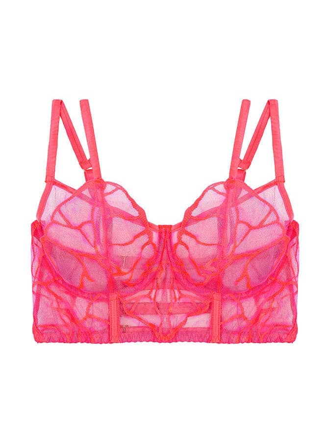 Reggiseno a fascia lunga Cleo per la vendita all'ingrosso da parte di Fleur of England