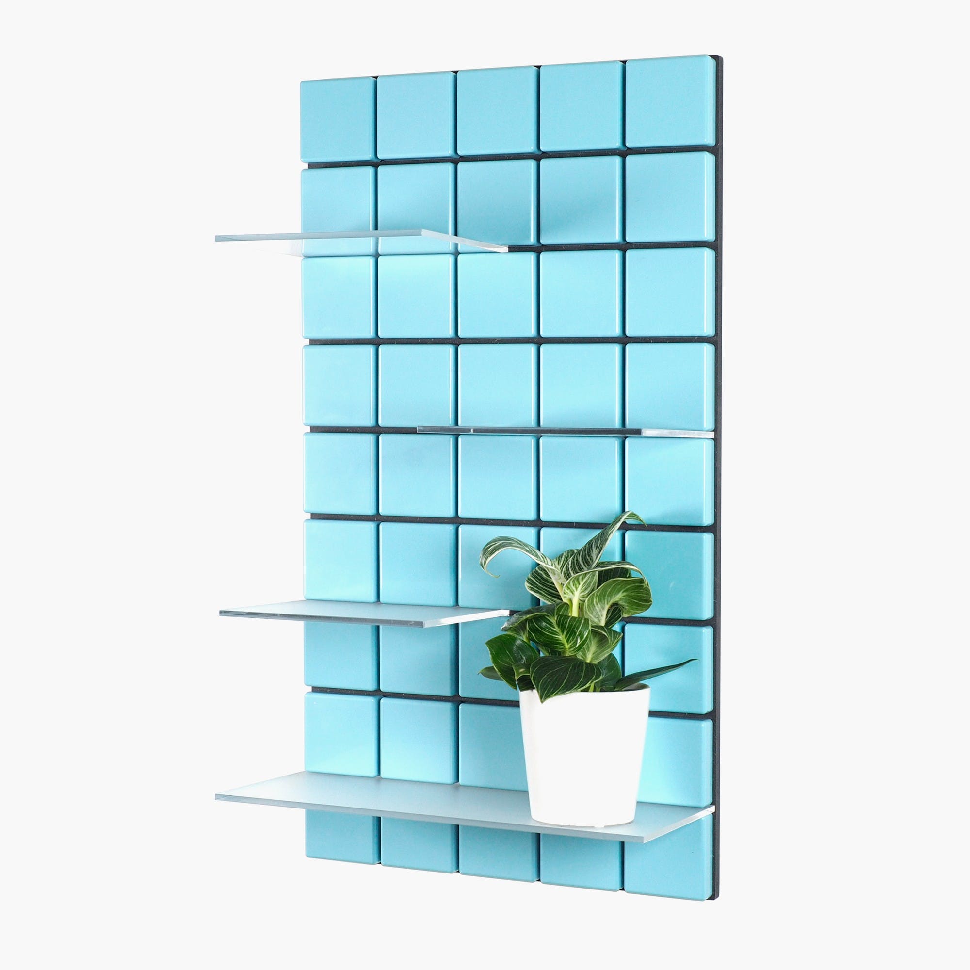 Pellington Design - Wholesale Wall Mounted Shelf - Confetti Monochrome - Aquatic1