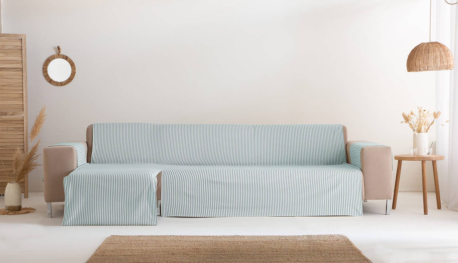 GAMUSI - Wholesale Chair/Sofa Slipcover - Smooth cotton plain sofa cover ALICANTE49