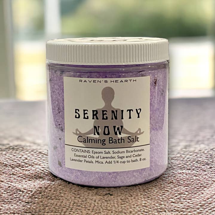 Raven’s Hearth – Großhandel Badesalz – Serenity Now Badesalz | Lavendel, Salbei und Zeder | Beruhigend