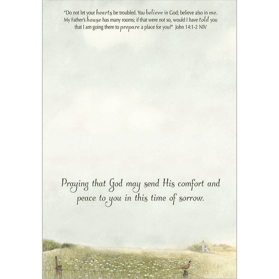 Legacy - Wholesale Rouwkaart - Fazant met Oude Schuur - Condoleancekaart van Geloof1