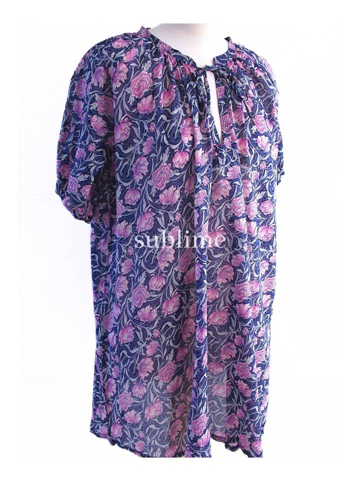 Tunique Smock Violet pour la vente par Sublime