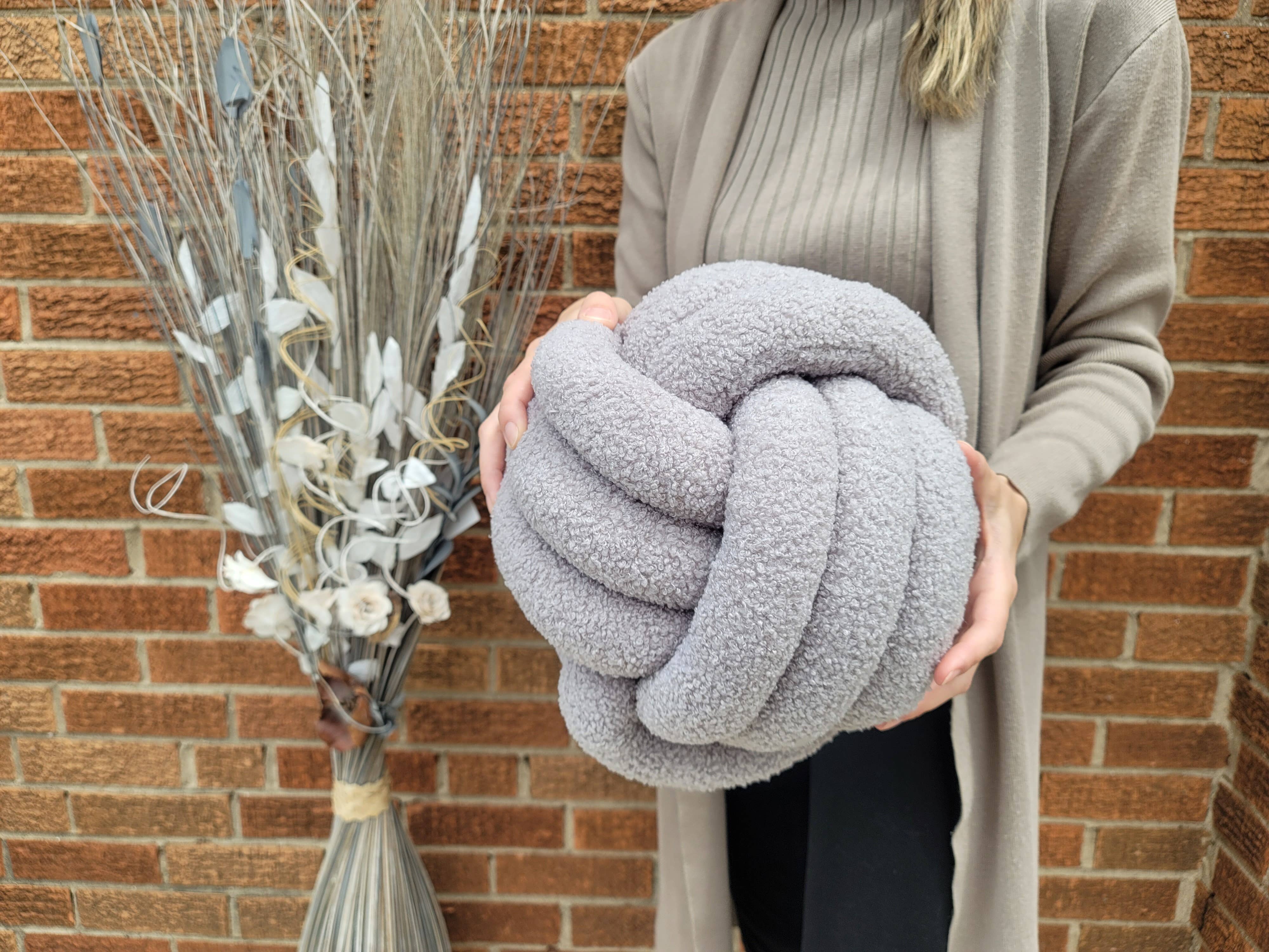 SUF Products LLC - Wholesale Throw/Decorative Pillow - Boucle Knot Pillows Soft and Cozy - Trendy Textured cushion16