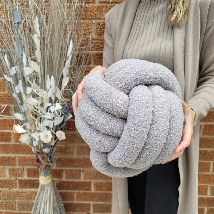 SUF Products LLC - Wholesale Throw/Decorative Pillow - Boucle Knot Pillows Soft and Cozy - Trendy Textured cushion16