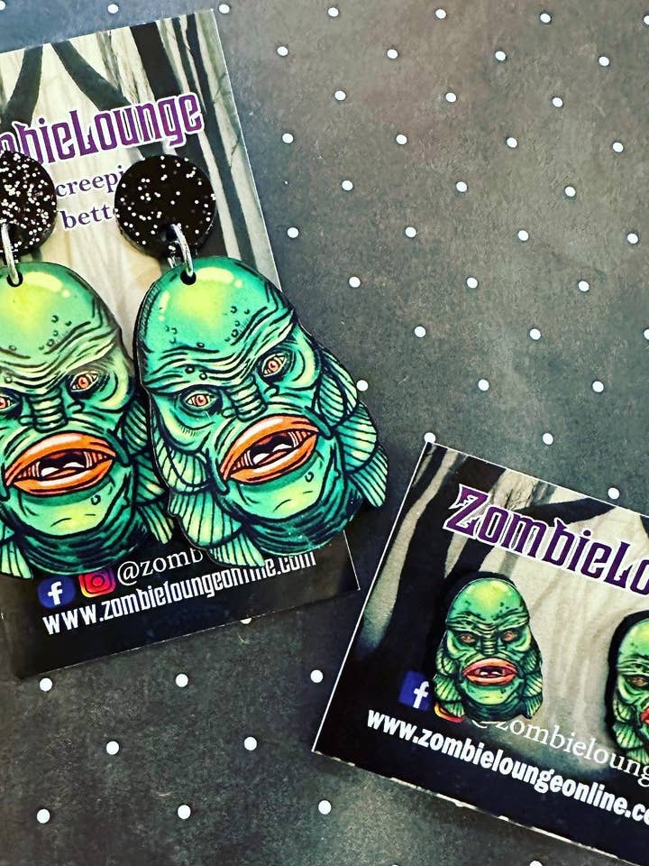 Creature Monster Earrings for wholesale by Zombie Lounge Bootique