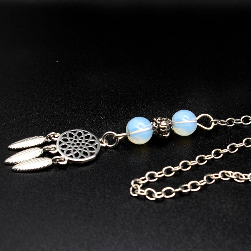 Gemcohub - Vente Attrape-rêve - Pendentif attrape-rêves à pendule double diamant10