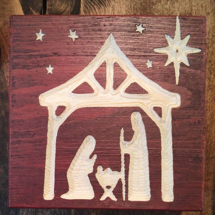 Manger Scene voor wholesale door Knotty Pine Woodworks