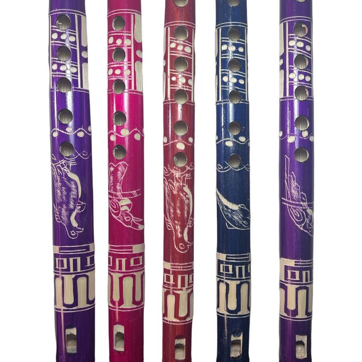 Kleine gekleurde bamboefluit voor wholesale door Inter-American Trading Inc.