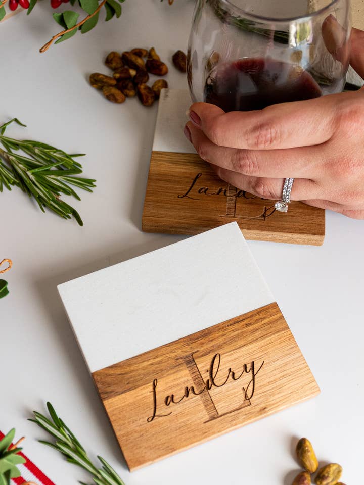 Sottobicchieri Cognome per la vendita all'ingrosso da parte di Simply Adoorable Designs