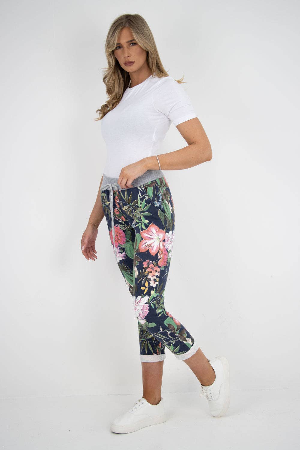 Miss Bold - Wholesale Pants - Women's - Italian Printed Cotton Ladies Trouser19