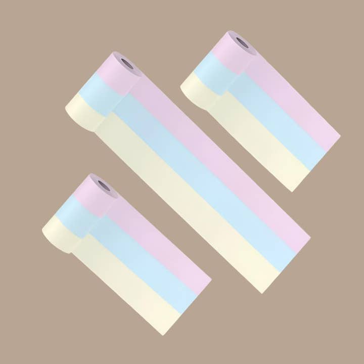 PoooliPaper® Rainbow 3 ruller for engroshandel hos Poooliprint