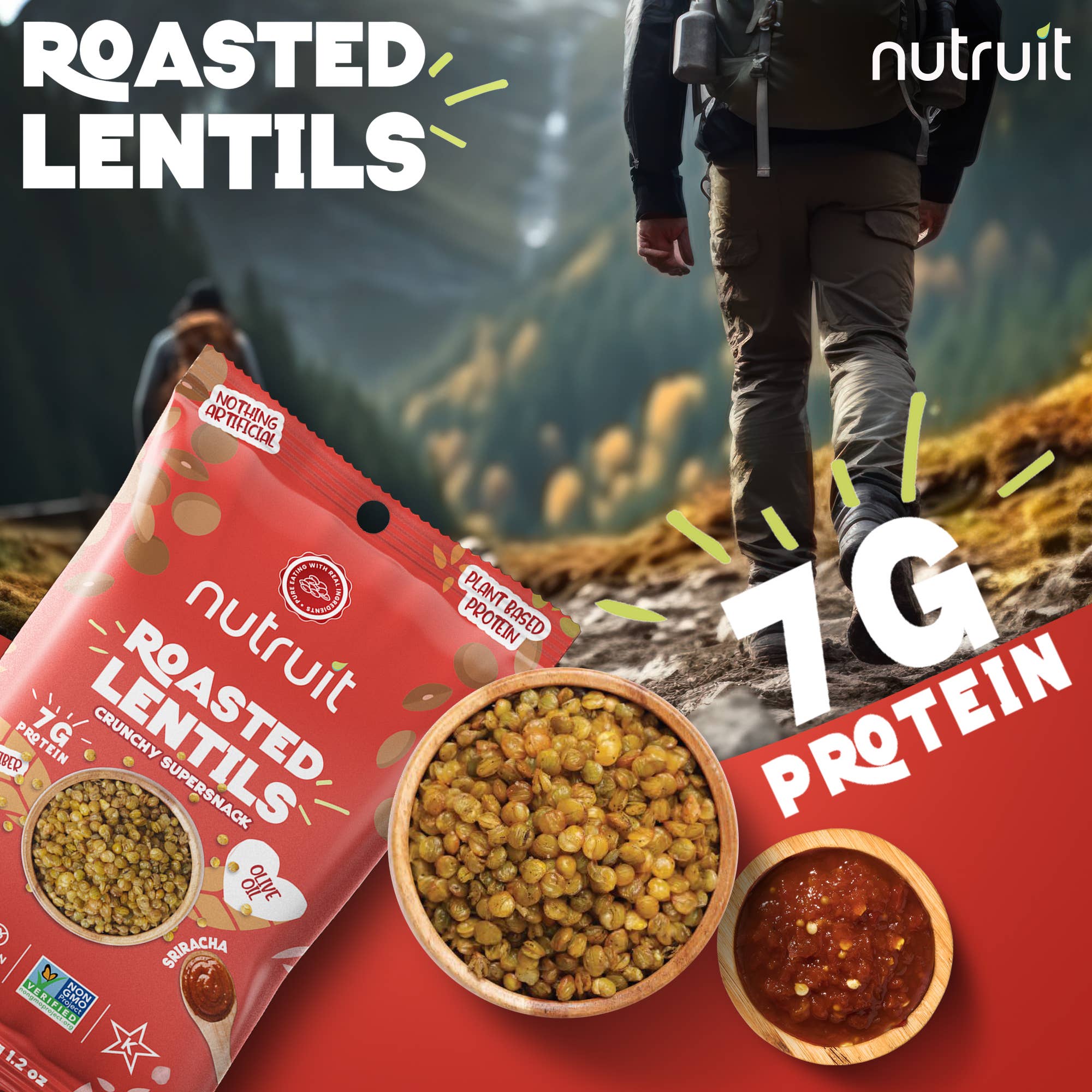 nutruit - Wholesale Nuts - Nutruit Roasted Lentil Snacks (Sriracha)2