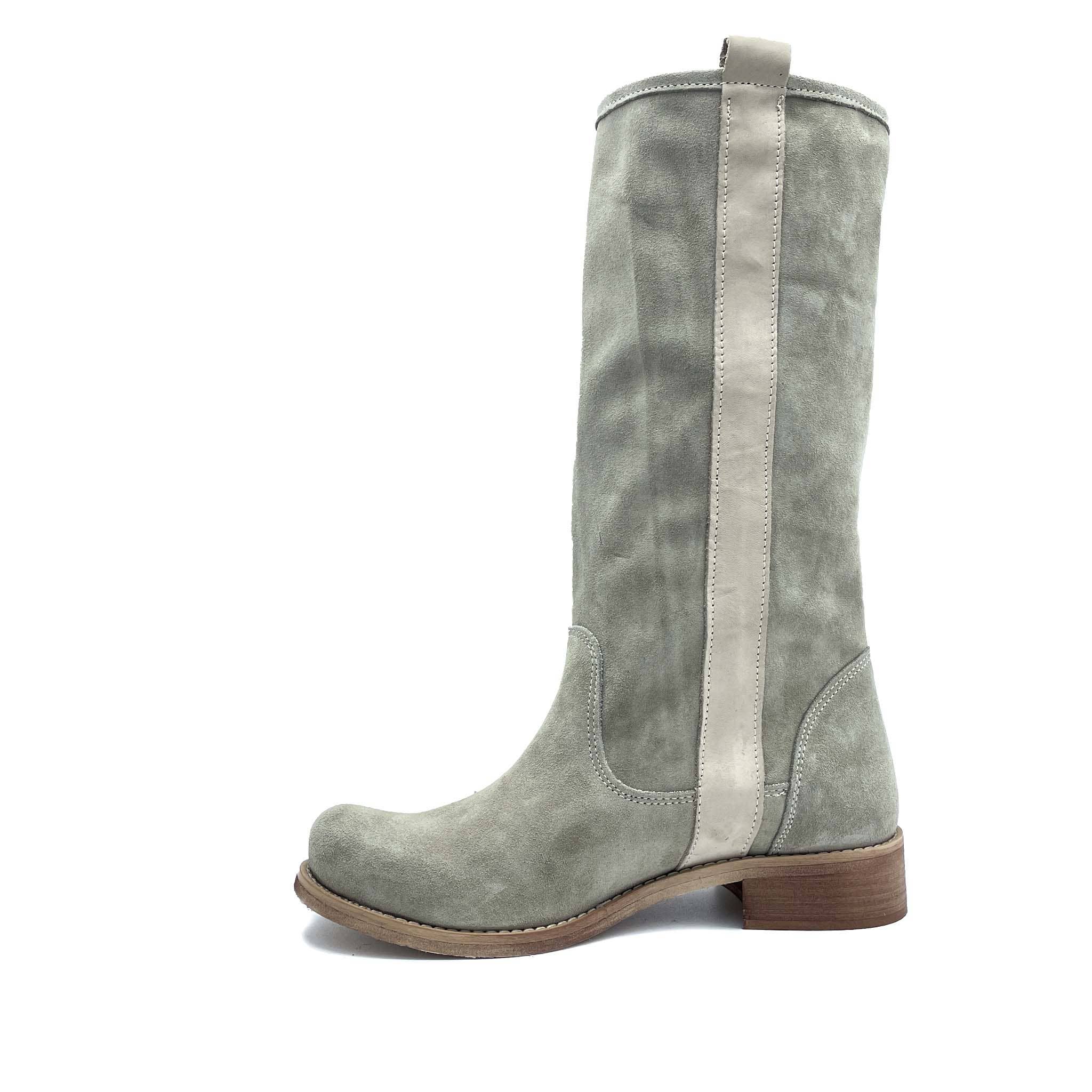 WALKING NOW SRL - Wholesale Boots - Women's - Summer Spring Women's nubuck and camo boots. Taupe2