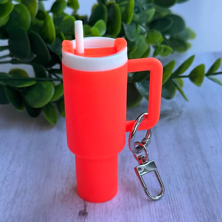 Mini Tumbler Keychain Carry Storage Container Orange for wholesale by iconic mi
