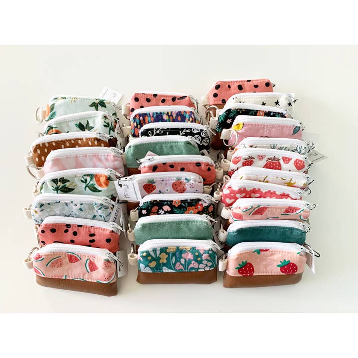 Variety Pack, Keychain Pouch, Coin Purse, Small Zipper Pouch for wholesale by Mangham Made