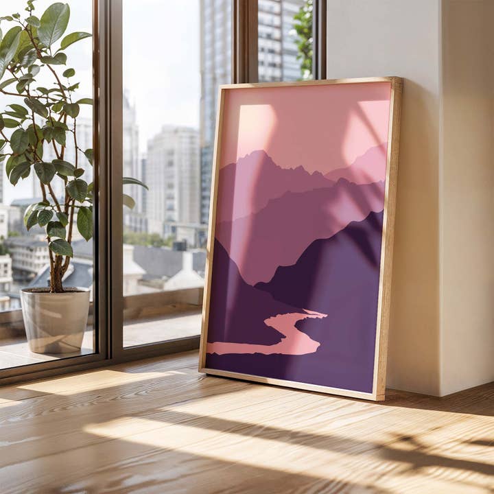 Purple Mist - Landscape Poster for wholesale by Sera/Lina
