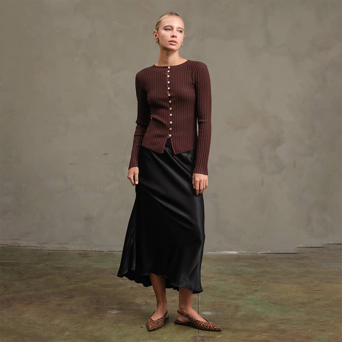 RAISONNEL - Wholesale Skirt - Women's - Satin Slip Skirt - RS104930