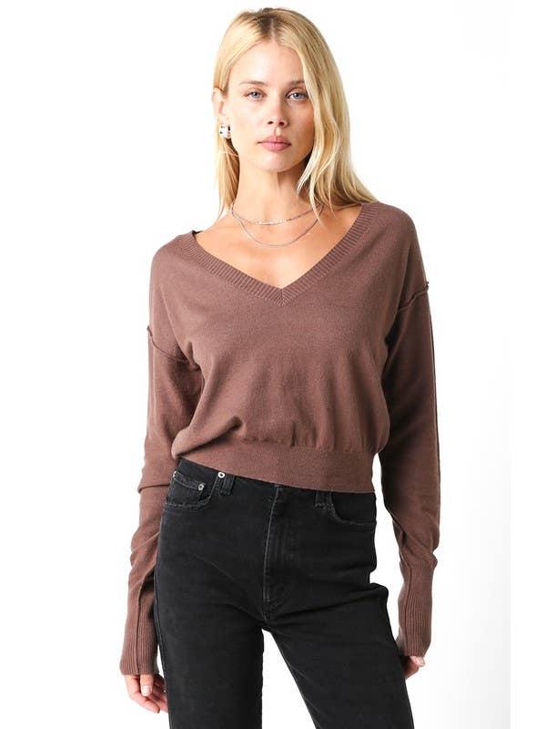 Olivaceous - Wholesale Knit Sweater - Women's - Loren Sweater1