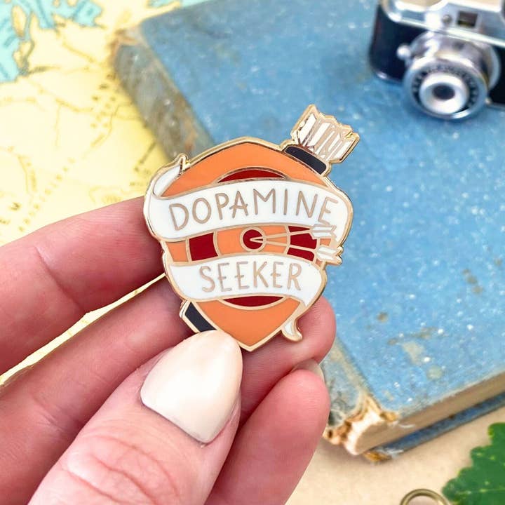 Dopamine Seeker Lapel Pin for wholesale by Jubly-Umph