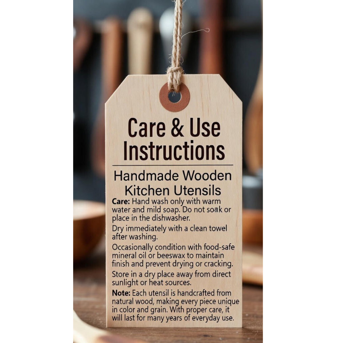 Two Ravens: Tool & Craft - Wholesale Measuring Spoon - Coffee Scoop / Bag Clip - Handmade Wood Kitchen Utensil6