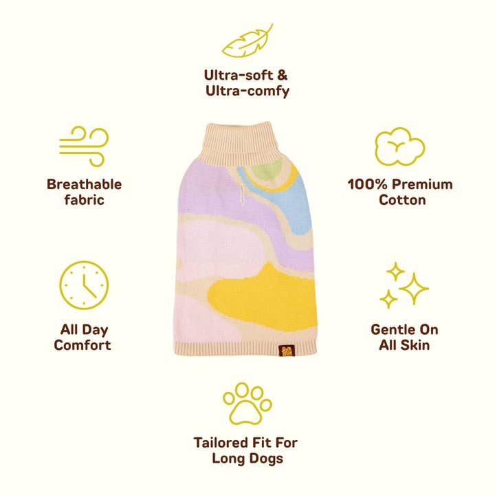 Sunbean - Wholesale Pet Sweater - Dog - Wavy Knitted Dog Sweater2