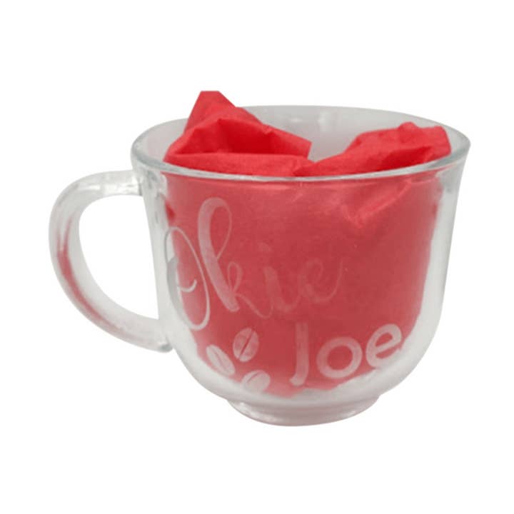 Okie Joe Clear Mug for wholesale by Sample Oklahoma