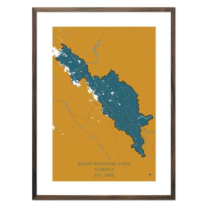 Muir Way - Vente Cartes - Carte du parc national Banff4