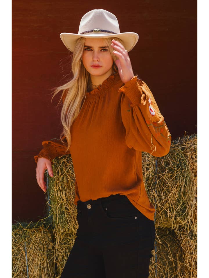 Oddi – wholesale Blus - Dam – Långärmad blus med textur Airflow