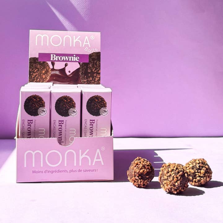 Monka Balls - Brownie x12 boxes for wholesale by Monday Box