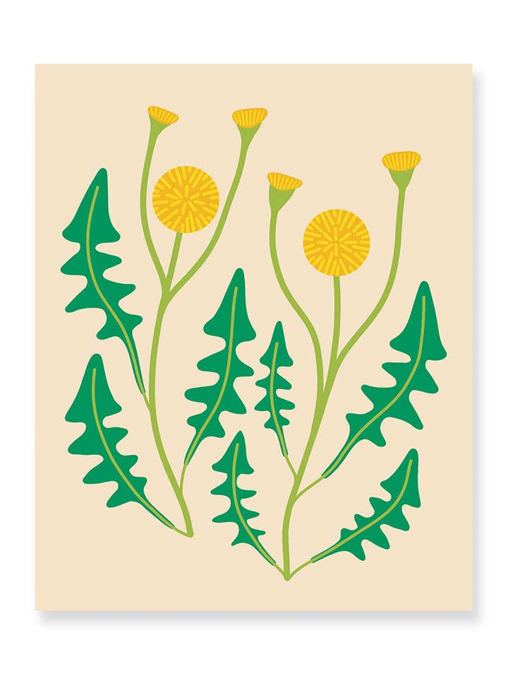 Dandelion Art Print 8x10" for wholesale by Christine Witmore