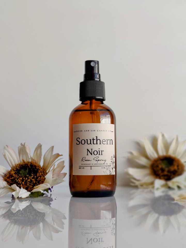 Spray Naturel pour Pièce en Verre de 4 oz pour la vente par Roze & Lin Candle Co.